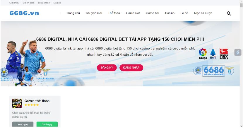 Nhà cái 6686 và những ưu điểm cực kỳ hấp dẫn cho người chơi
