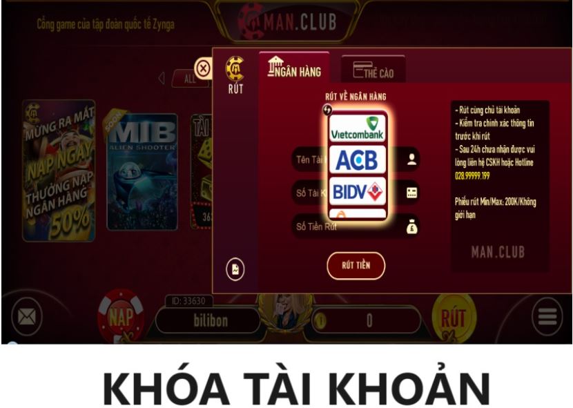 Tìm hiểu nguyên nhân tại sao nạp tiền Man Club bị mất sạch